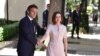 Președinții Emmanuel Macron și Maia Sandu la Chișinău, 15 iunie 2022.
