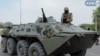 Узбекский военнослужащий в Нукусе, столице северо-западной области Каракалпакстана, Узбекистан, 3 июля 2022 года.