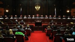 Заседание Конституционного суда России, архивное фото 