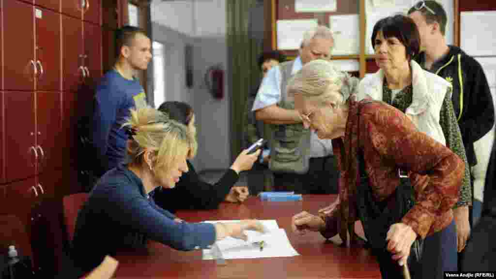 One of the country's 8,500 polling stations on May 20, when some 6.7 million people were eligible to vote.