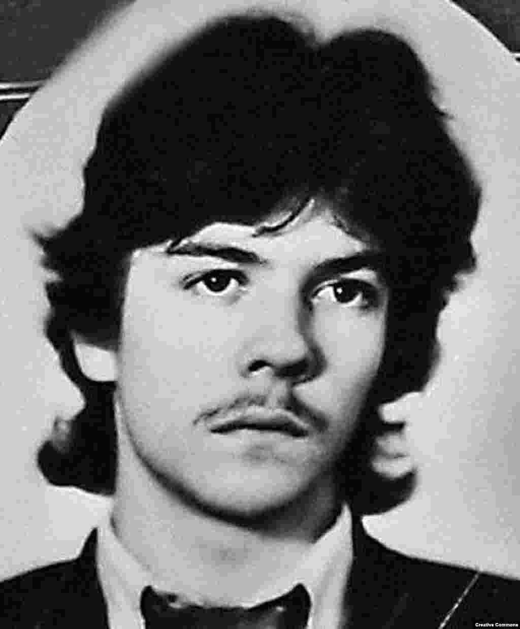 An undated photo shows the young Dmitry Medvedev. He was born in 1965 in St. Petersburg, then known as Leningrad, where he studied and taught law.