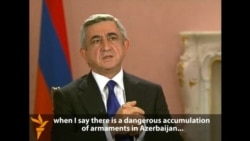 Armenian President Says Azerbaijan Is Preparing For War