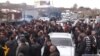 Armenia - Farmers in Aragatsotn province block a highway in protest against construction of a hydroelectric plant, 6Mar2014.