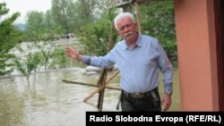 RSE izvještač Branko Vučković na mjestu poplava