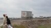 Red Cross vehicles transport humanitarian aid for residents of Nagorno-Karabakh on September 23. 