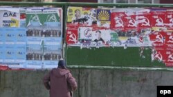 Panou electoral în alegerile din martie 2009