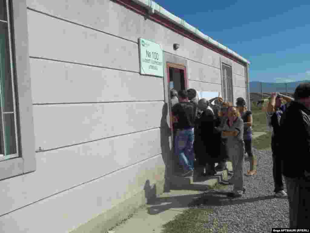  A polling station in Gori.