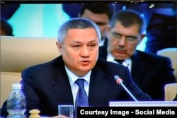 Uzbek Finance Minister Rustam Azimov has more experience dealing with the outside world.