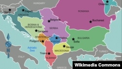 Mapa Balkana