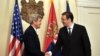 Secretarul de stat John F. Kerry la întîlnirea cu premierul sîrb Aleksandar Vucic la Belgrade