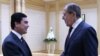 Президент Гурбангулы Бердымухаммедов жана министр Сергей Лавров Ашхабадда жолуккан учур. Ашхабад, 28-январь, 2016-жыл. 