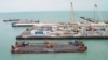 Месторождение Кашаган в Каспийском море на западе Казахстана