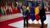 Premierul român FLorin Cîțu și președintele Consiliului European, Charles Michel