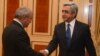 Armenia - President Serzh Sarkisian meets with outgoing Prosecutor General Aghvan Hovsepian, Yerevan,12Sep2013 