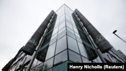 Офисное здание Cambridge Analytica в Лондоне