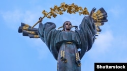 În Piața Independenței din capitala ucraineană