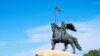 UKRAINE – Monument to the hero Ilya Muromets of the times of Ukraine-Rus in Kyiv 