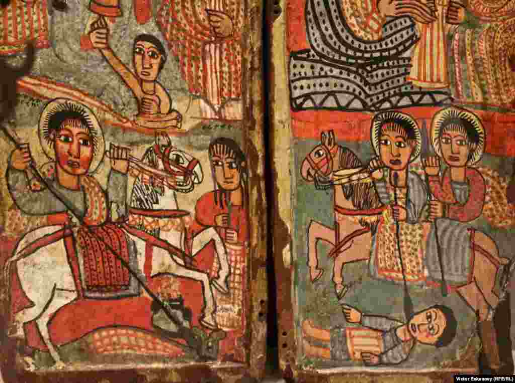 O selecție de icoane parte a expoziției „2000 years of Christianity in Ethiopia”, Frankfurt.