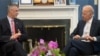 U.S. Vice President Joe Biden (R) met in Washington with Kosovo Prime Minister Hashim Thaci.