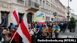 Акція на підтримку Євромайдану у Варшаві, 8 грудня 2013 року (фото: Віталій Тукало)