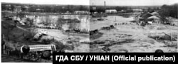 A panorama of the aftermath