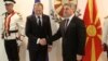 Presidenti maqedonas, Gjorge Ivanov takohet me kryetarin e Këshillit Evropian, Donald Tusk, në Shkup, më 2 mars 2016