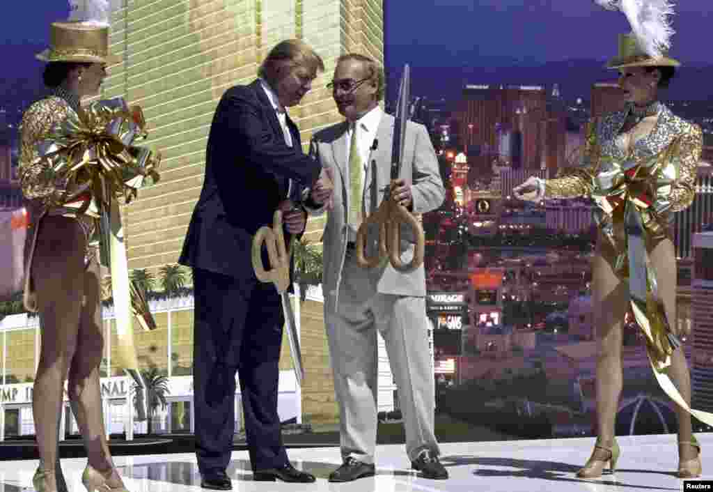 A groundbreaking ceremony for the Trump International Hotel and Tower Las Vegas in 2005, one of the businessman&#39;s luxury properties.