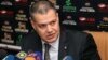 Armenia - Davit Harutiunian at a news conference in Yerevan, 12Sep2011.