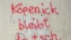 „Köpenick rămîne german” - inscripție xenofobă în cartierul omonim al Berlinului