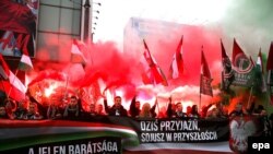 Militanți naționaliști polonezi și unguri