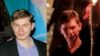 U.S. citizen Taylor Ragg, a political assistant at the Hungarian Embassy in Washington, posing (left) at a 2023 conservative political conference, and marching (right) in a 2017 white-nationalist rally in Charlottesville, Virginia, that left one counterprotester dead.