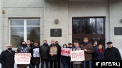 Акцыя супраць гвалту ля Інстытуту гісторыі НАН