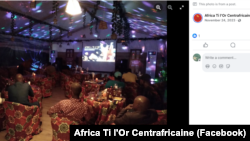 Africa Ti L'or has held marketing and promotional events at the Russian House in Bangui, like this one in November 2023.