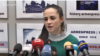 Глава Комитета гражданской авиации Татевик Ревазян на пресс-конференции, Ереван, 13 января 2020 г.