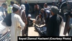 The bodies of three Afghans, who were part of a group of 26 people who died in Turkey while trying to make their way to Europe, arrive in Kabul in July 2020.