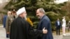 Премьер-министр Армении Никол Пашинян (слева) и президент Ирана Хасан Рухани, Тегеран, 27 февраля 2019 г.