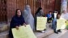 Members of the Hazara community of Shi'ite Muslims protest against the killing of Hazaras in Quetta.