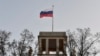 The Russian Embassy in Berlin where a German Army officer is said to have offered to spy for Russia.
