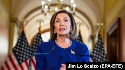 Președinta Camerei Reprezentanților, Nancy Pelosi, anunță declanșarea anchetei oficiale de destituire a președintelui Trump 