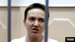 Nadia Savchenko in a Moscow court on November 11