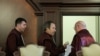 Valer Dorneanu (mijloc), Cristian Deliorga (dreapta) și Gheorghe Stan, membri CCR desemnați de PSD