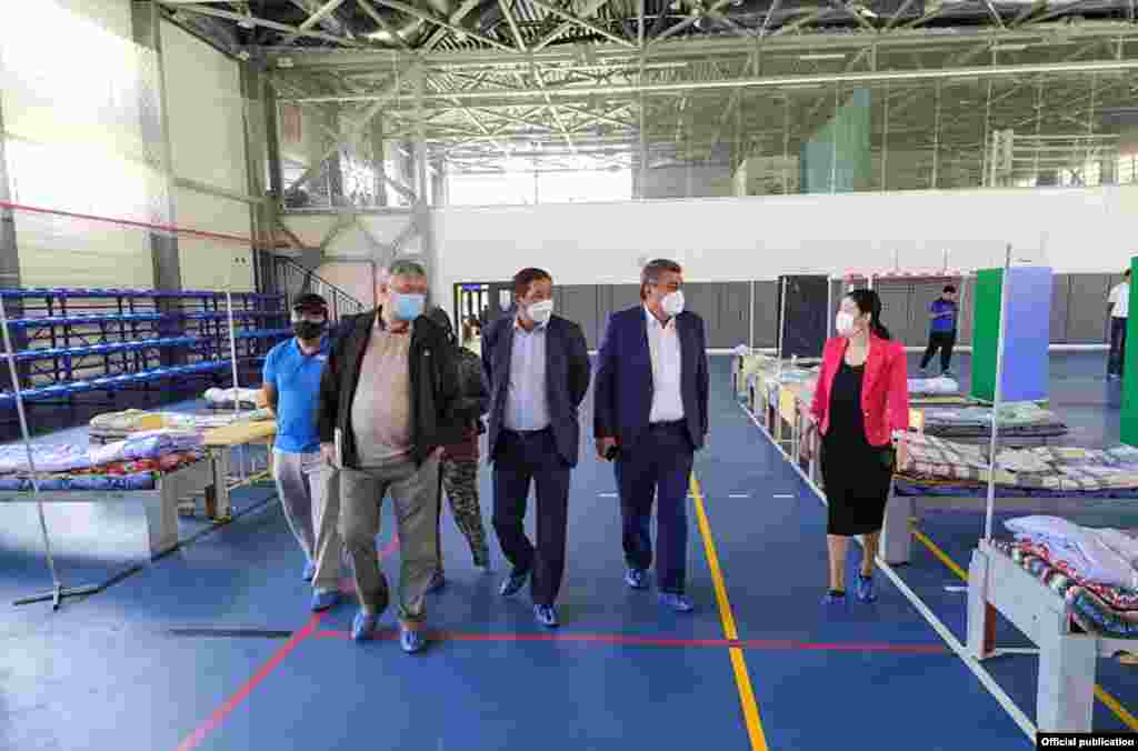A 829-bed day hospital has also been opened in Kyrgyzstan's Naryn region to deal with a rise in COVID-19 cases.