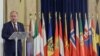 Ukrainian and Romanian foreign and defence ministers meet in Bucharest for a conference on Black Sea security
