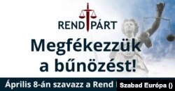 A rendpárt választási plakátja