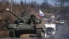 Танк боевиков группировки «ЛНР» в Луганской области. Октябрь 2014 года
