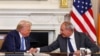 Премьер-министр Армении Никол Пашинян с президентом США Дональдом Трампом. Вашингтон, 8 августа 2025 года
