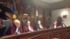 La o ședință a Curții Constituționale