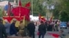 Момент съемок фильма "Путь лидера". Темиртау, август 2012 года. 