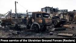 Разрушенная российская техника в Украине, архивное фото 