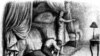 Анры Дэбушэ, Ілюстрацыя да кнігі Стэндаля «Чырвонае і чорнае» (1884). 